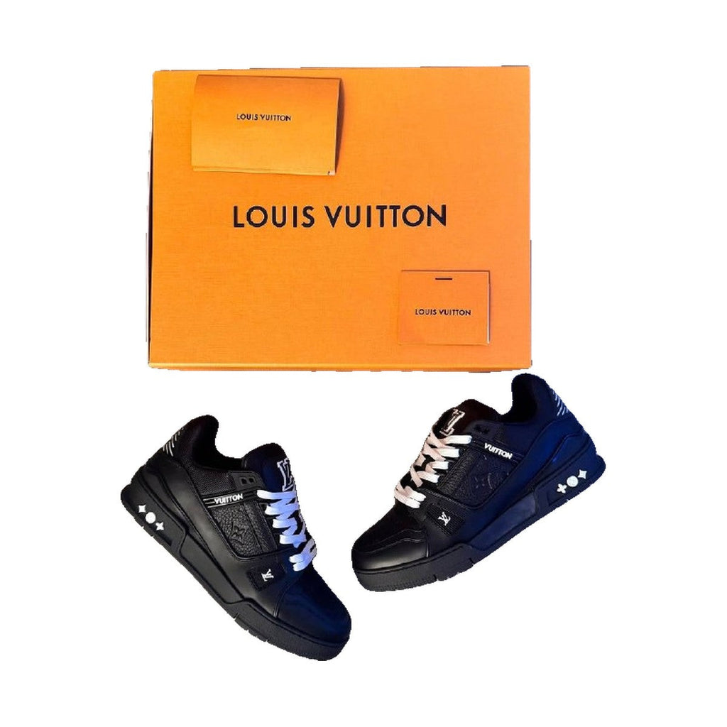 Louis Vuitton LV Trainer Sneaker 'Black Embossed Monogram' (Men)